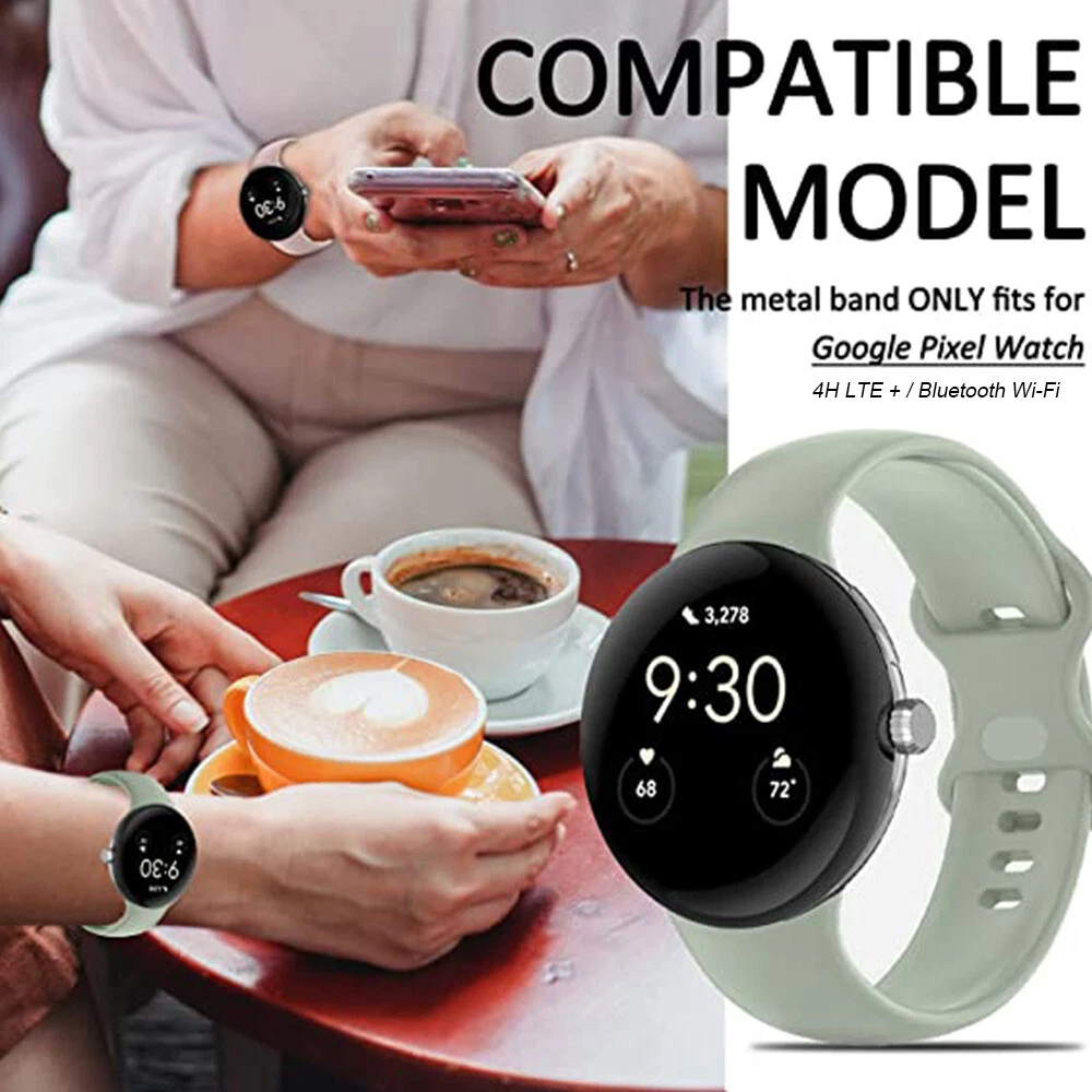 For Google Pixel Watch Band Strap Replacement Soft Silicone Sport Wristband Au