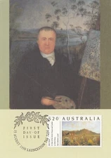 Australia - 1990 $20 John Glover Painting High Value Maxi Card as shown