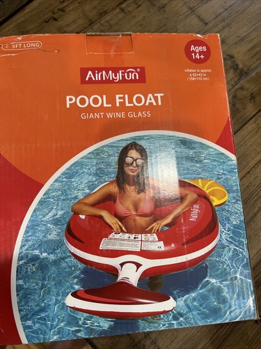 AirMyFun Pool schwimmendes riesiges Weinglas - Bild 3 von 3