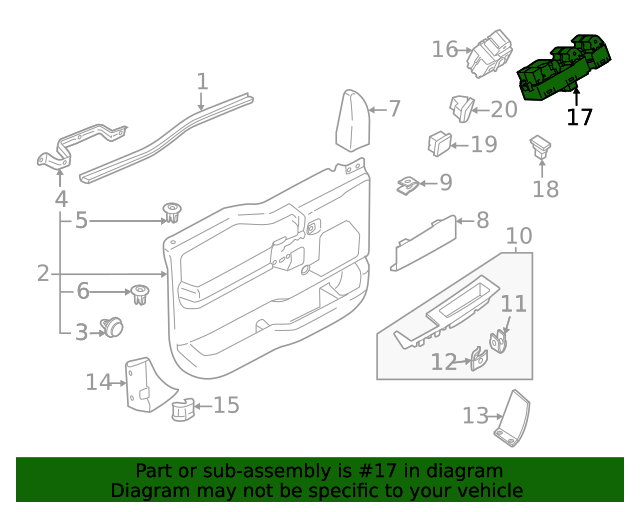 Genuine Ford Switch Window Control Doub TL3Z-14529-FB | eBay