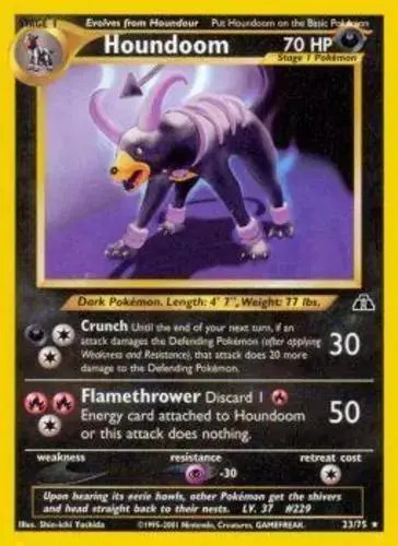 Houndoom - Pokemon Neo Discovery #23 MP