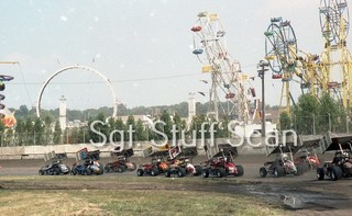 1983 Sprint car racing original photo negative Sprint car line up Des Moines