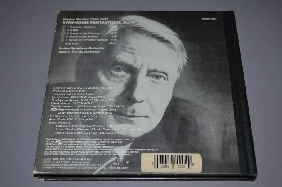 Berlioz - Symphonie Fantastique / Munch / Boston Symphony / JVC XRCD 1999 / Digi - Bild 3 von 3