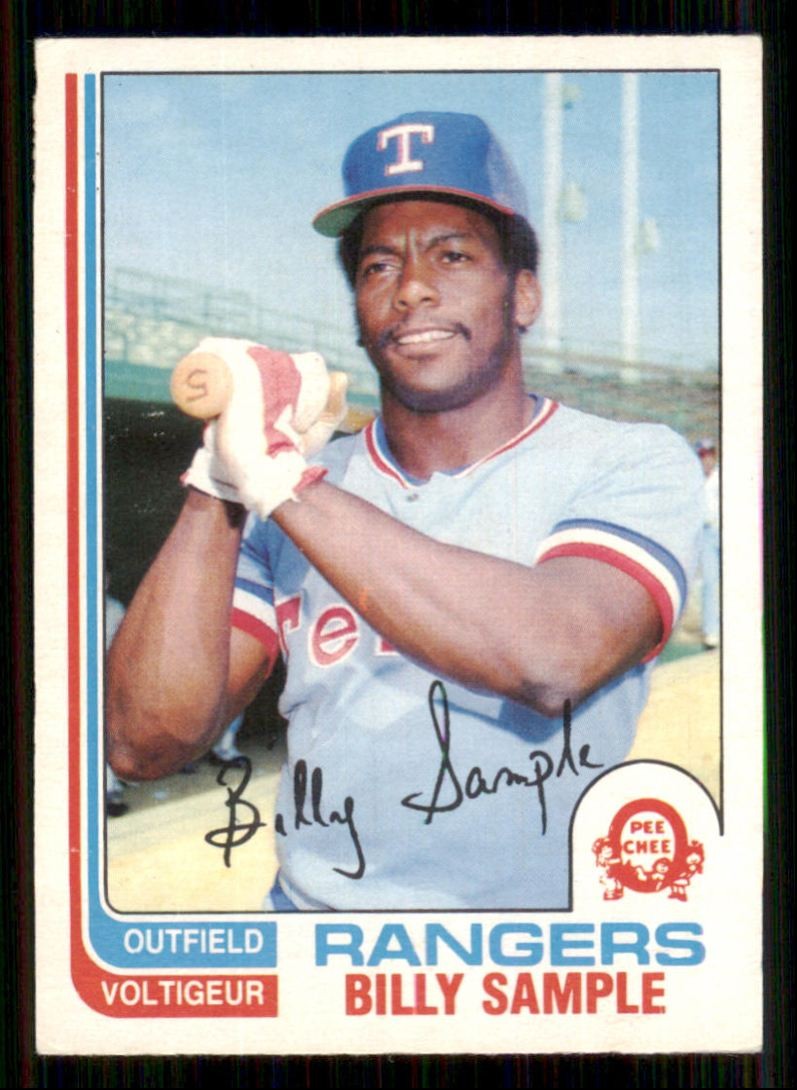 1982 O-Pee-Chee Billy Sample Texas Rangers #112