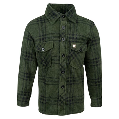 Jack Pyke Junior Forro Polar Camisa – Cálido Suave de Cuadros (Verde) - Imagen 1 de 4