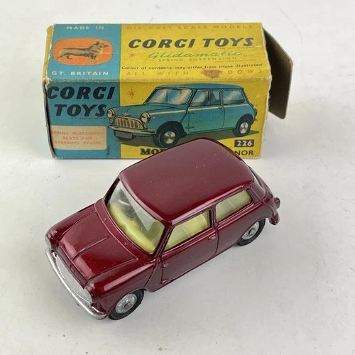 Vintage Boxed Corgi Toys No 226 Morris Mini Minor