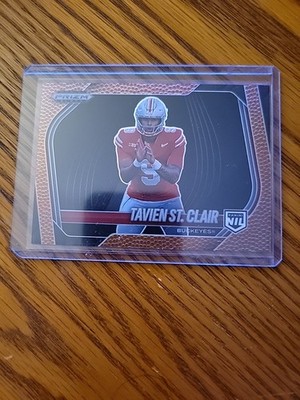2025 Panini Prizm Black Tavien St Clair RC Rookie Card Football Parallel /225