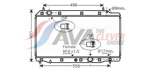 Fits AVA HD2215 WATER COOLER HONDA CR-V (2002) 2.2 I-CTDI  ⭐UK Stock⭐