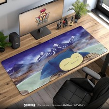 Snorlax Mountain Valley Mouse Pad - Pok mon Kanto Classic Sleeping Scene
