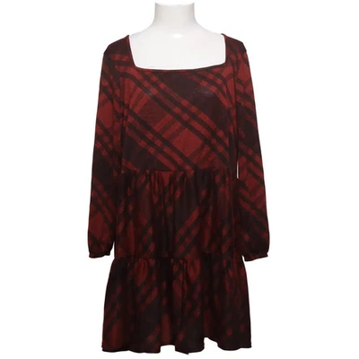 Yours, robe, taille : 46, rouge/noir, élasthanne/polyester, carreaux, femmes ... - Photo 1/4