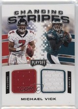 2020 Panini Playoff Changing Stripes Relics Michael Vick #CS-MV 6m7
