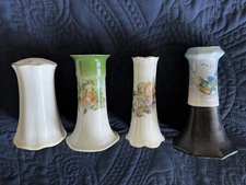 COLLECTION OF FOUR VICTORIAN HATPIN HOLDERS