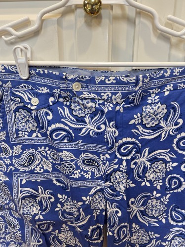 Polo Golf Ralph Lauren Men's Shorts Bandanna Blue Size 32 Golf Tennis - Picture 3 of 12