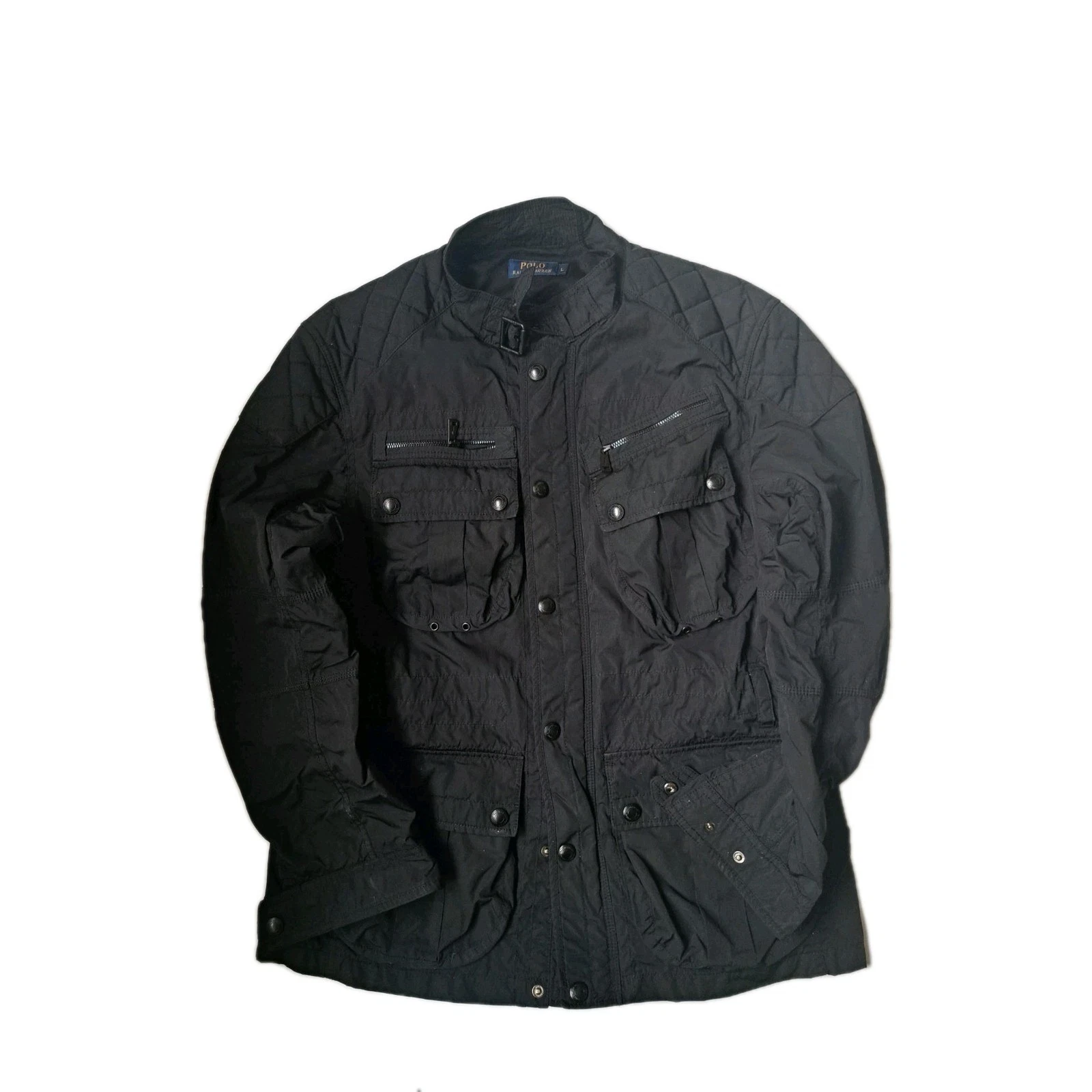 ralph lauren Biker jacket Hunting Motorcycle Jacket Black Fishing