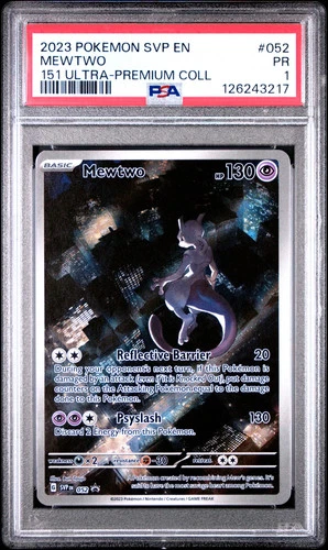 2023 Pokemon SVP EN-SV Black Star Promo Mewtwo PSA 1 #052