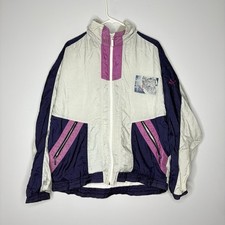 Vintage 90s Puma Windbreaker Track Jacket Mens Large Multi Pro Sport Athletic
