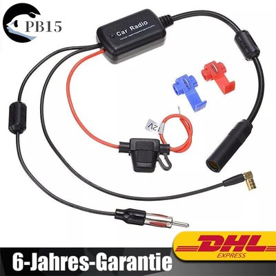 DAB Antenne Splitter SMB Adapter DIN Adapter AM/FM Antenne Signalverstärker DE