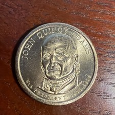 2008 P $1 Presidential Golden Dollar Coin John Quincy Adams