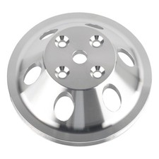 For Small Block Chevy Sbc 327 350 Single Groove Aluminum Long Water Pump Pulley