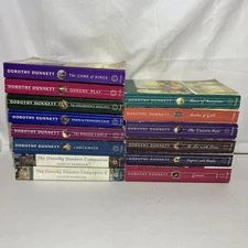 Lot of (12) Books by Dorothy Dunnett - 1-6 Lymond Set + 3-8 Niccolo + 2 Others