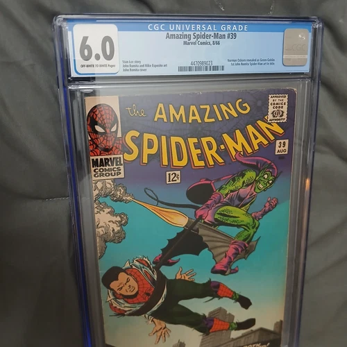 AMAZING SPIDER-MAN #39  CGC 6.0  OW/W PGS (1966)  KEY GOBLIN BOOK