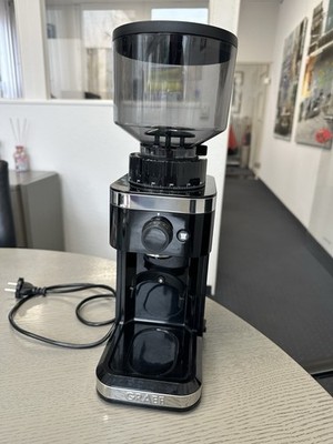 Graef Kaffeemühle CM500, silber-schwarz, Kegelmahlwerk, 140 Mahlgradeinstellg.