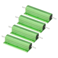 100W 40 Ohm Aluminum Shell Resistor, 4 Pack Aluminum Housing Resistor, Green
