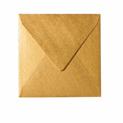 Paper24Plus # 25 St. Gold Metallic  feuchtklebend -15,5 x 15,5 cm 155 x 155 mm
