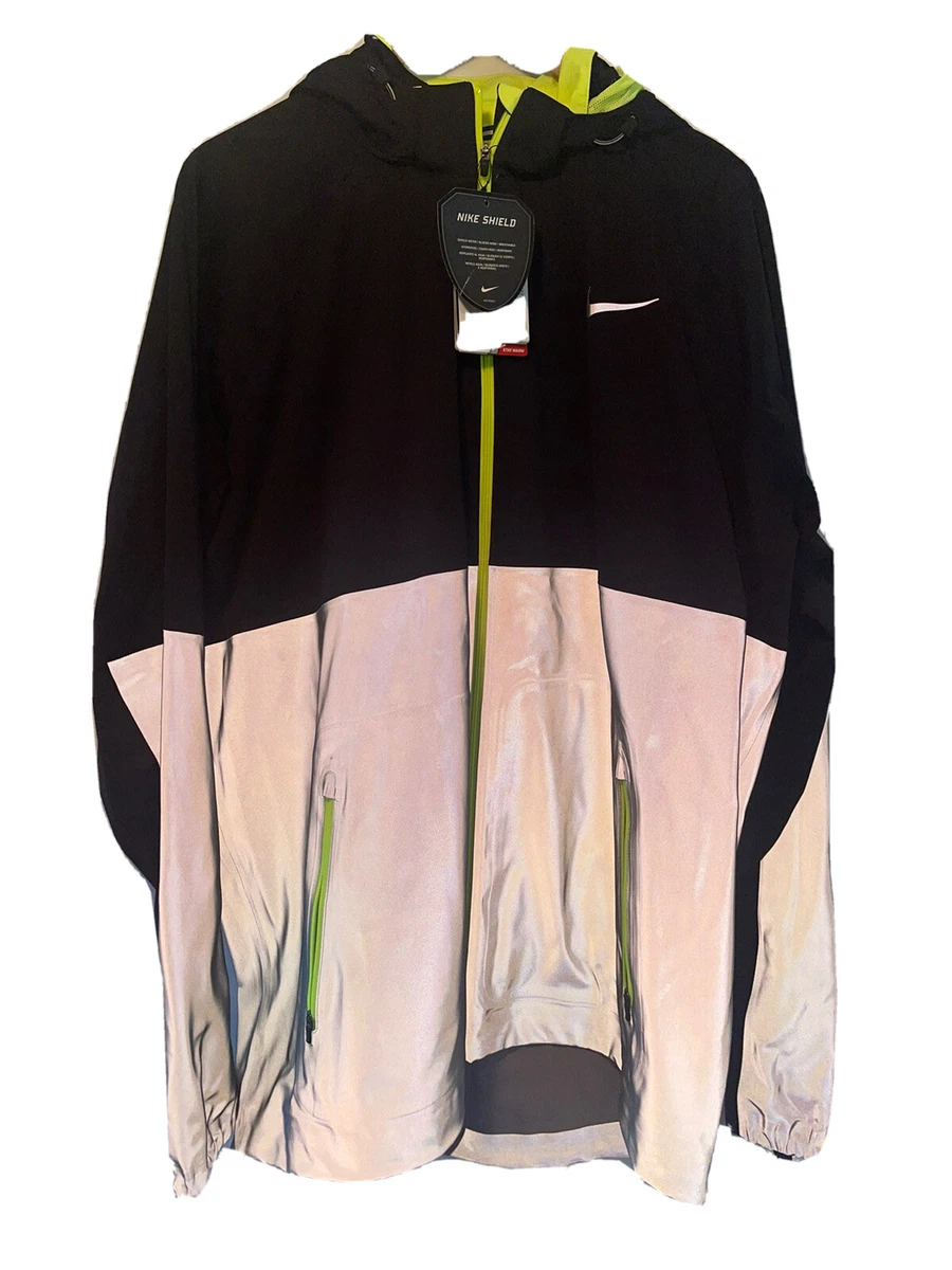 Nike Shield Flash Running Jacket XXL 3M Reflective 619424 010 Brand New