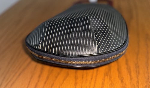 RARA borsa a mano Funky vintage manico superiore bocca larga cerniera MCM borsetta - gessata - Foto 12 di 24