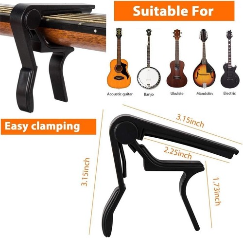 Guitar Capo,Capo for 6-String Acoustic and Electric Guitars - Picture 5 of 6