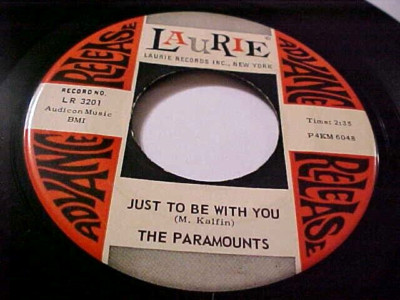 THE PARAMOUNTS -1963 DOO-WOP PROMO-EX/NM VINYL & GREAT AUDIO-JUST TO BE WITH YOU