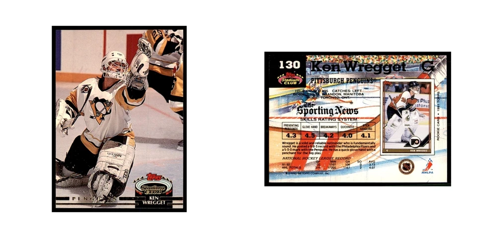 1992 Stadium Club Ken Wregget Hockery Cards #130 - Image 3 of 3