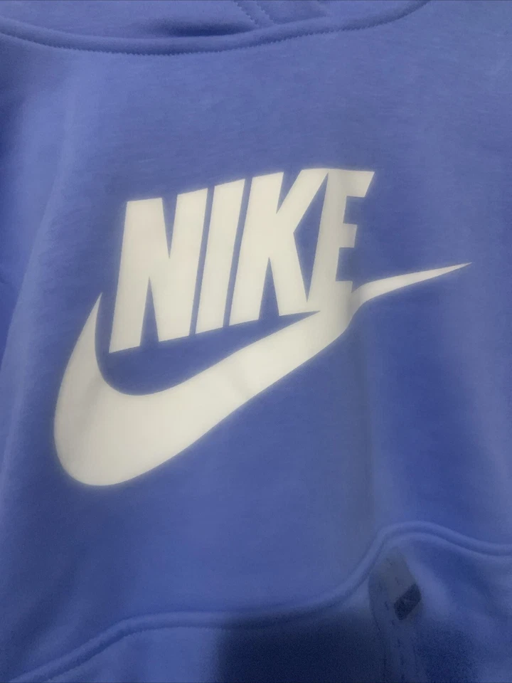 NWT Nike Kids Youth Sz S Sportswear Club Fleece Hoodie FD2988-450 Blue New S - Image 2 of 4
