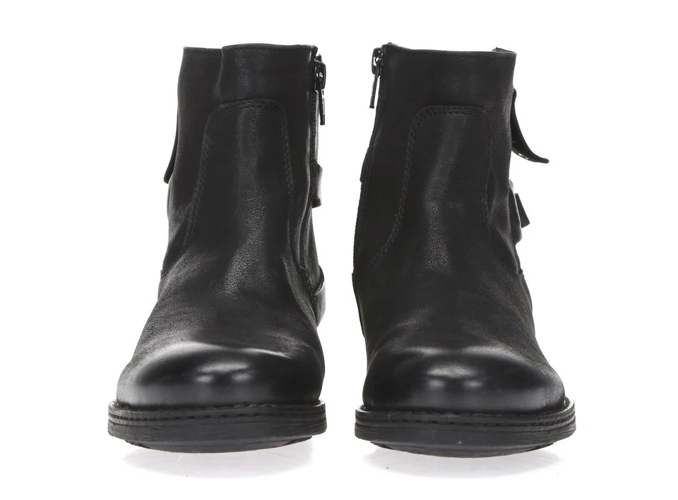 Botines de cuero negro para mujer MANAS talla 35 ¡NUEVO! 229834 Foto 3 de 4