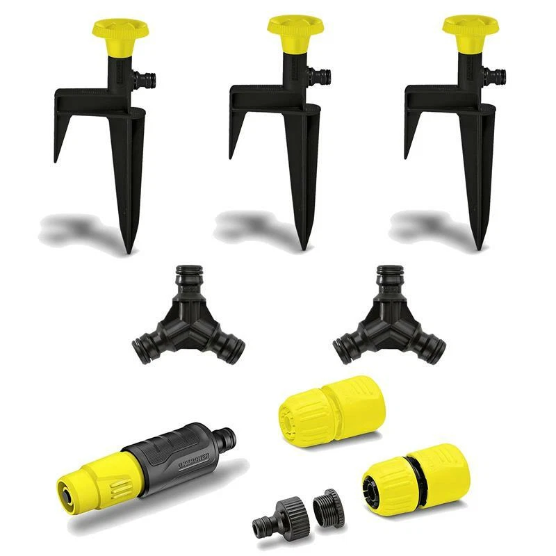 Kärcher Bewässerung Set Sprühregner Gartenbrause Handbrause Sprinkler Kupplung