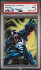 1994 Marvel Universe Flair Power Blast Foil Insert #7 Venom PSA 9
