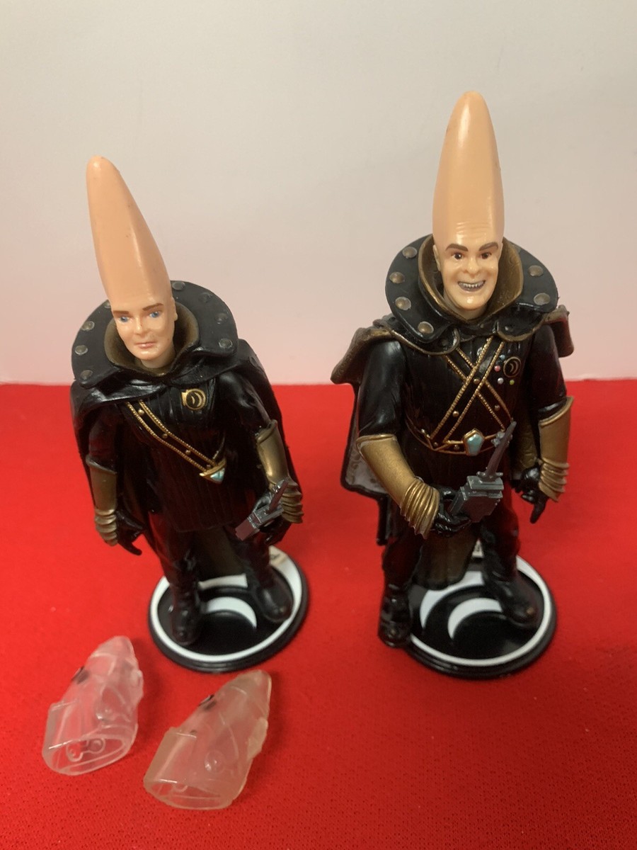 Coneheads Action Figures-Lot Of 4 With Accessories-1993 Playmates