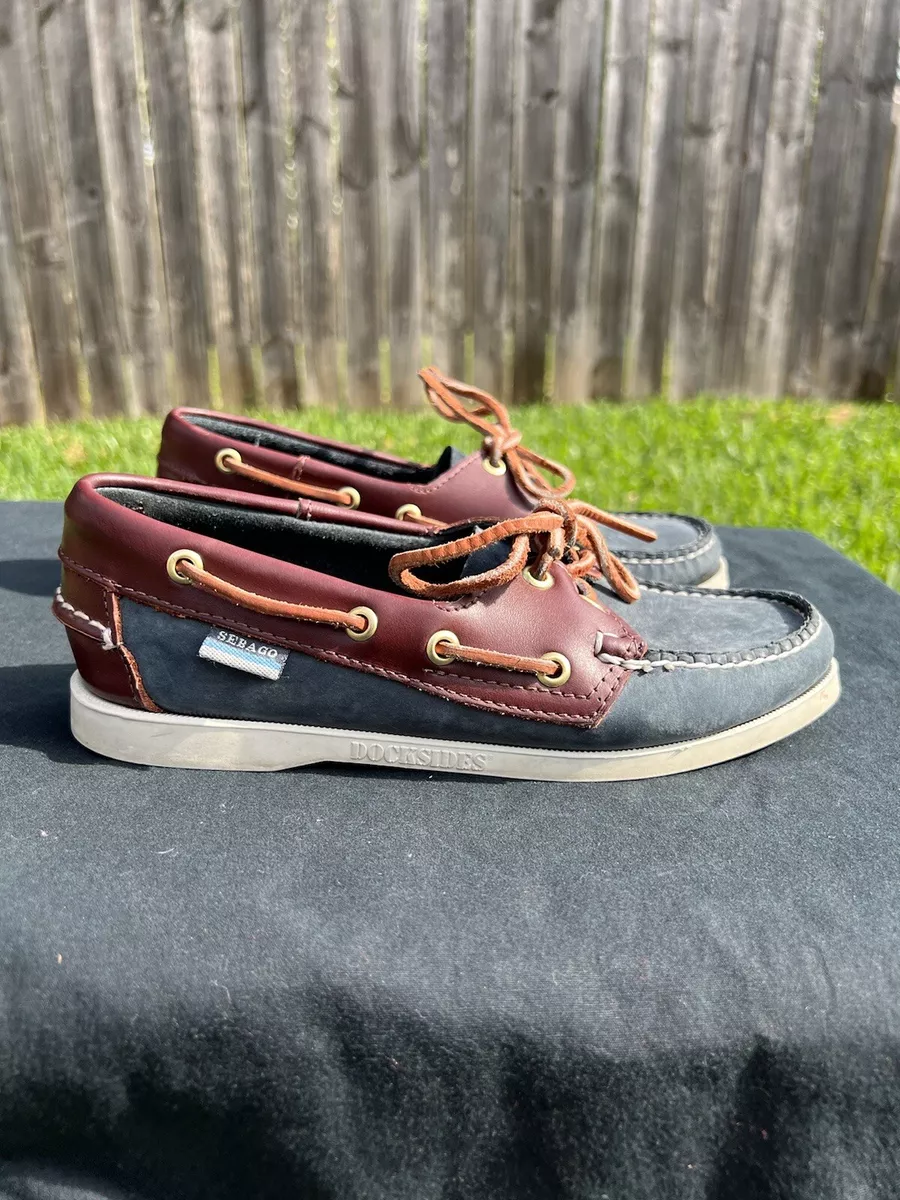 Louis Vuitton Leather Colorblock Pattern Boat Shoes UK 8.5 | 9.5