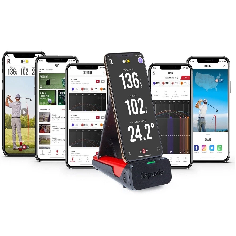 2023 Rapsodo MLM Mobile Golf Launch Monitor Indoor / Outdoor for