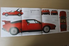 Original 1992 LAMBORGHINI JALPA Encyclopedia extract with foldout section