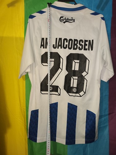 Hummel Odense BK #28 AK Jacobsen Football Shirt jersey mens size M - Picture 8 of 9