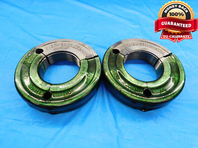 2 1/4 12 STUB ACME 3G THREAD RING GAGES 2.25 GO NO GO P.D.'S = 2.2160 & 2.2078
