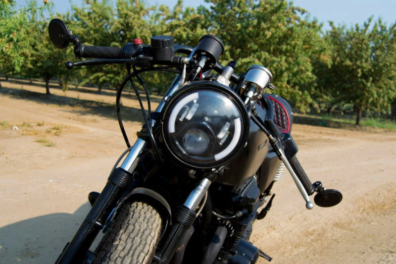 Foldable Motorbike Bar End Mirrors 7/8'' Round For Aprilia RSV1000R RSV4 RS250 - Image 2 of 4