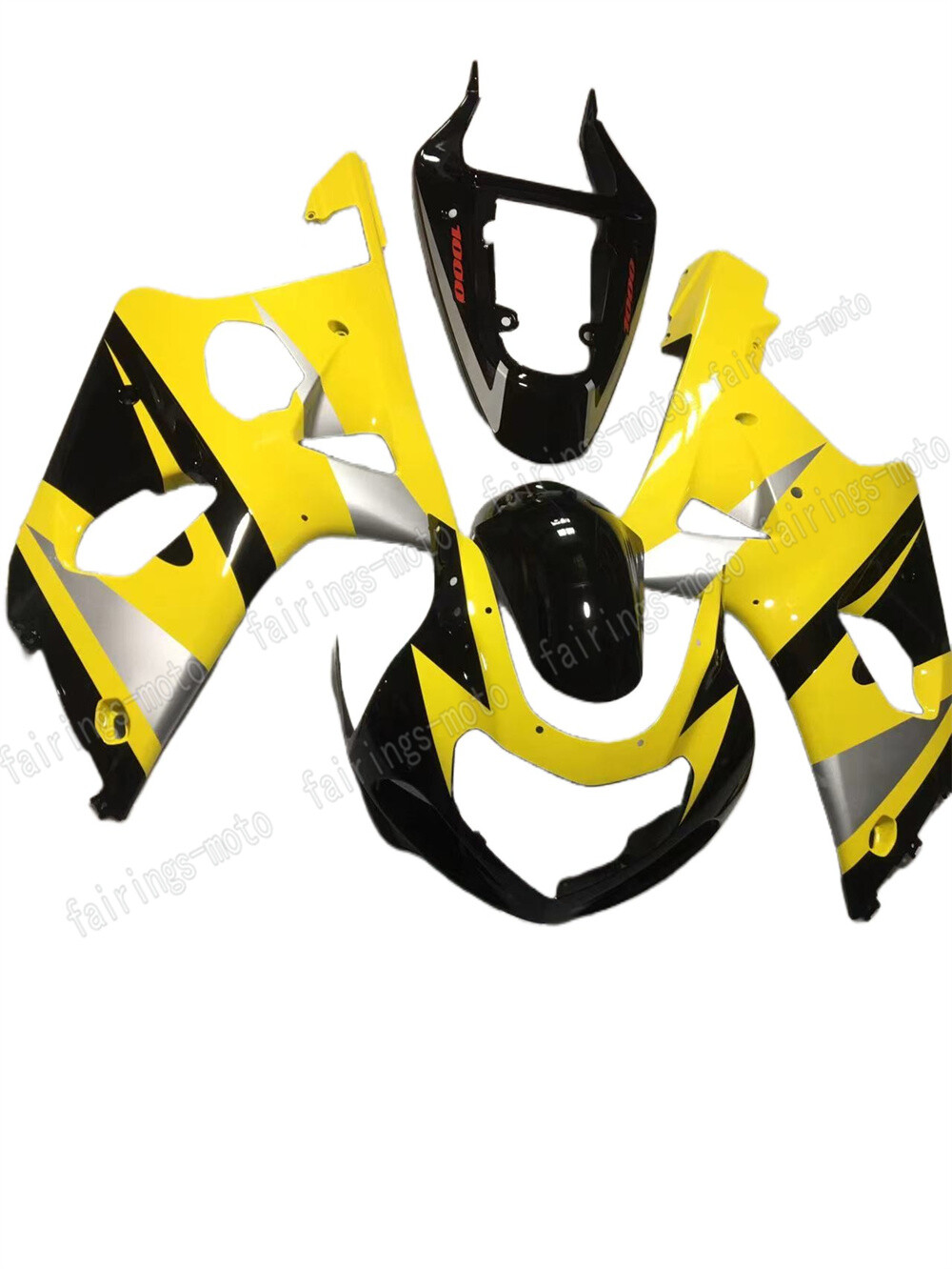 2000-2002 GSXR 1000 ABS Fairing Set Injection Yellow Black A01