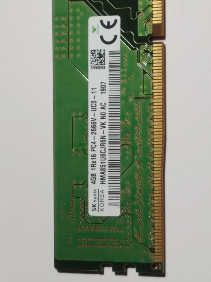 SK Hynix Korea 4GB 1Rx16 PC4 Desktop RAM Memory Card Chip PC Computer Upgrade - Image 2 of 3