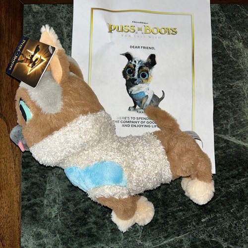 Puss in Boots âThe Last Wishâ Dreamworks NEW FYC Plush PERRO w/letter | eBay