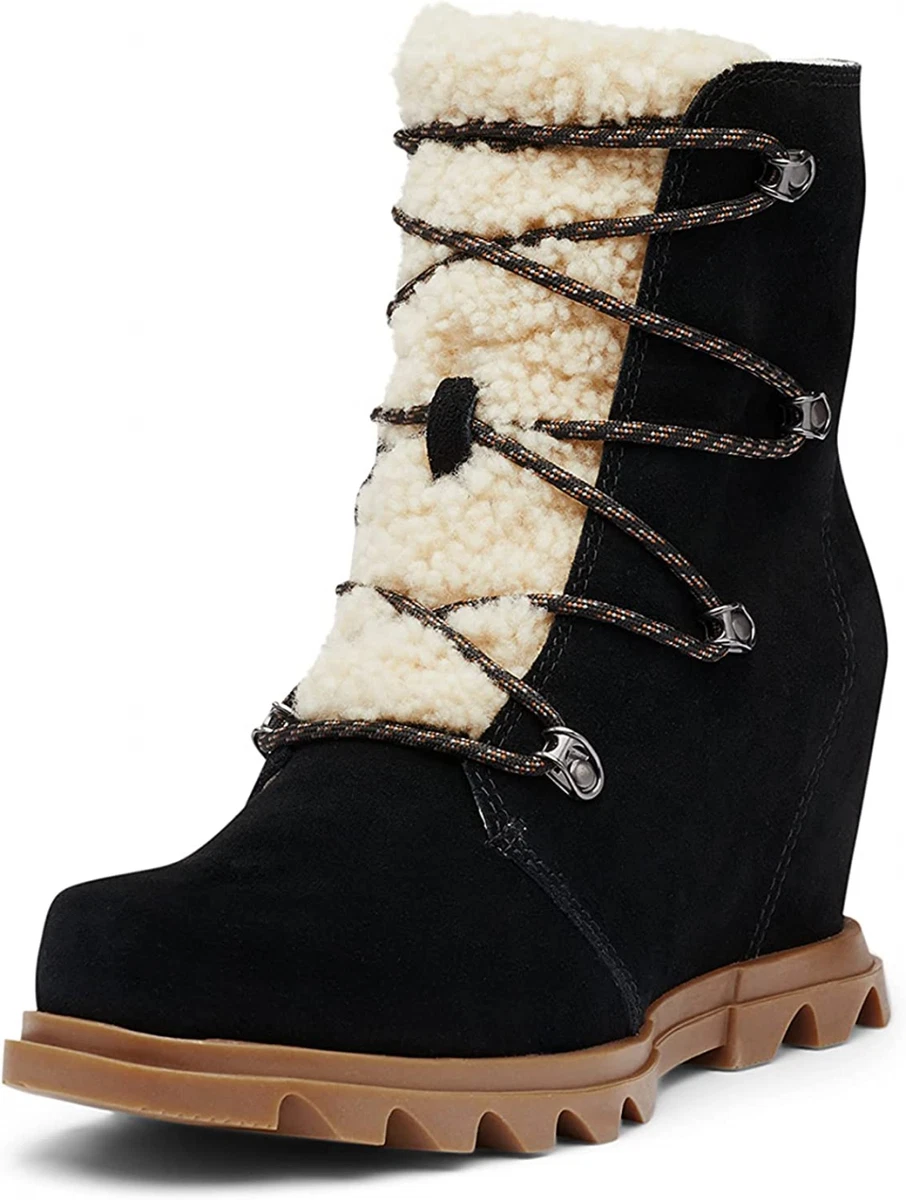 SOREL Women s Joan of Arctic Wedge III Lace Cozy Boot Waterproof Suede