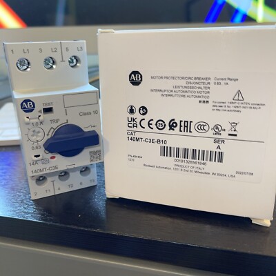 Allen Bradley 140MT-C3E-B10 10A   (0.63 T0 1AMPS) MANUAL STARTER