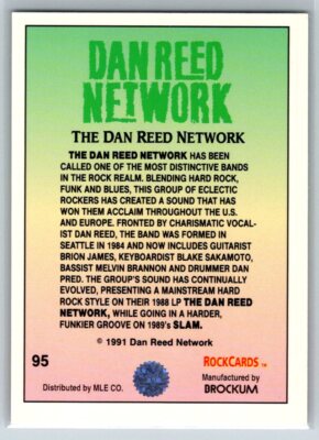 1991 Brockum Rock Cards #95 Dan Reed Network | eBay
